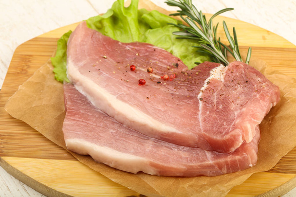 Raw pork steak - Фото, изображение