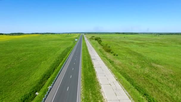 Autobahn-Luftaufnahme - Filmmaterial, Video