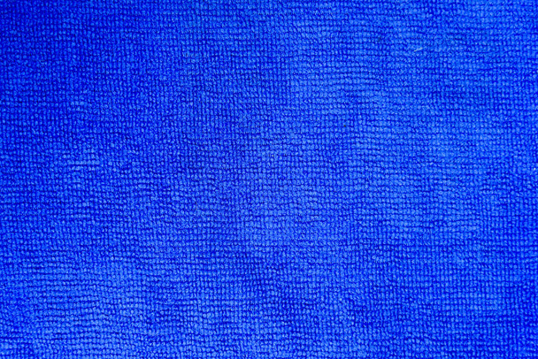 gros plan de texture de tissu microfibre bleue pour le fond
 - Photo, image