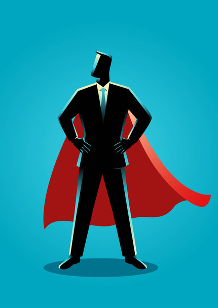 Businessman as a superhero - Vector, Image