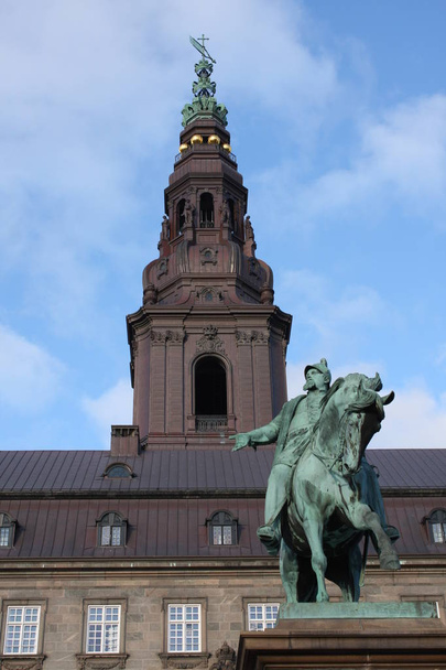 Frederik Vii, Koppenhága, Dánia tőke város szobra - Fotó, kép