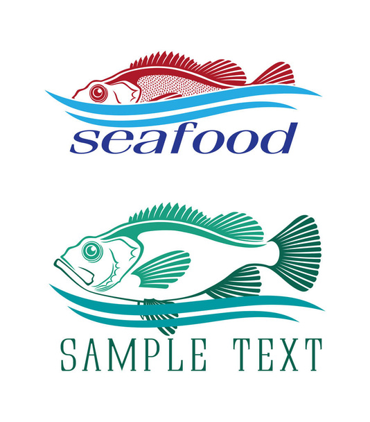 set logo pesce persico
 - Vettoriali, immagini