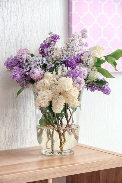 vase with beautiful lilac flowers  - Photo, Image