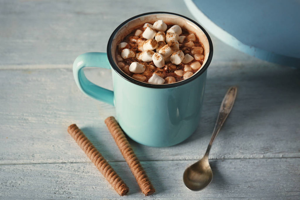 Cup of cocoa with marshmallows  - Photo, image