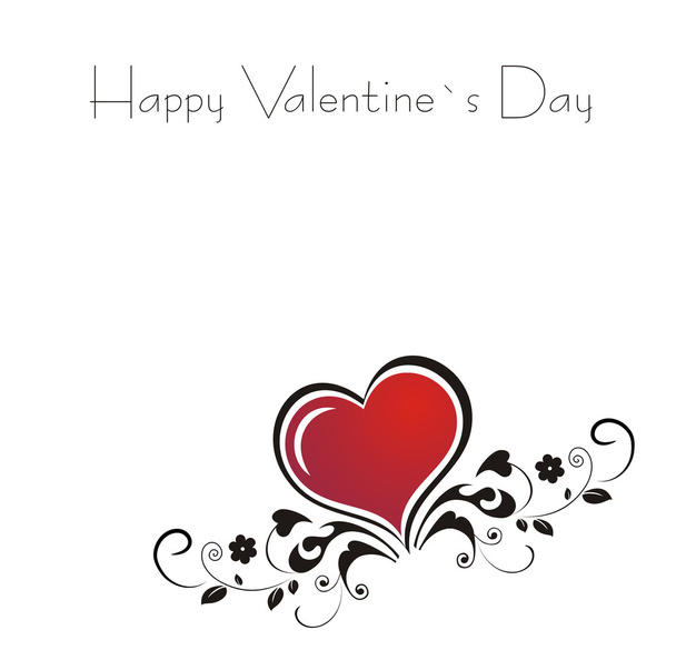 Valentines Day card - Vector, Image