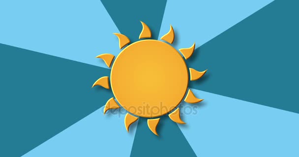 modern rotation sun background. - Video, Çekim