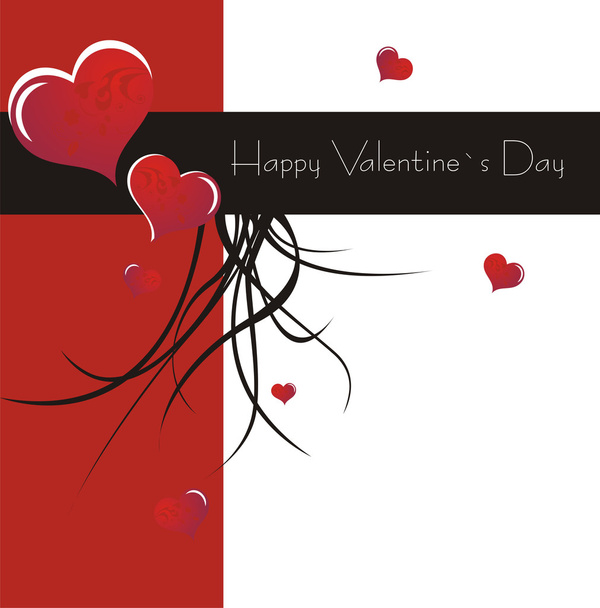Valentines Day card - Vector, imagen