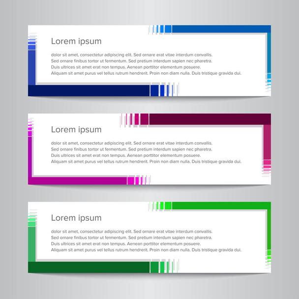 Set de Plantilla de Banner de Diseño de Vectores Simple
 - Vector, Imagen