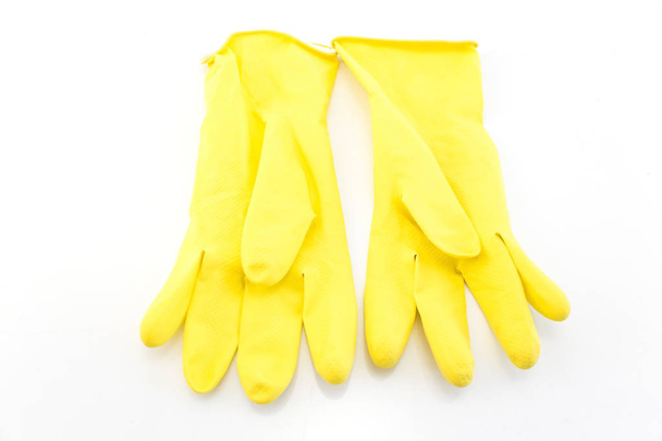 Guantes de goma amarillos
 - Foto, imagen
