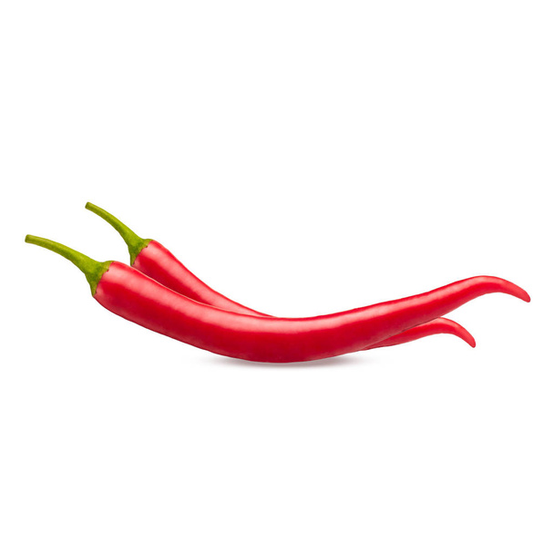 chili pippuri eristetty valkoisella pohjalla Leikkaus polku - Valokuva, kuva