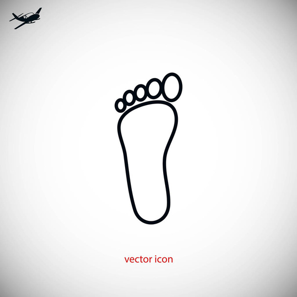icône vectorielle pied
 - Vecteur, image