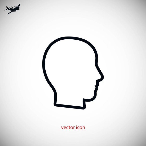 cabeza vector icono
 - Vector, Imagen