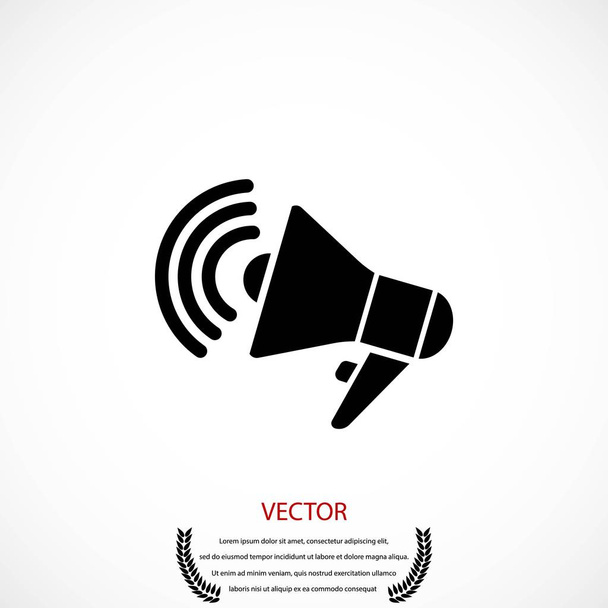 Гучномовець значок вектор
 - Вектор, зображення