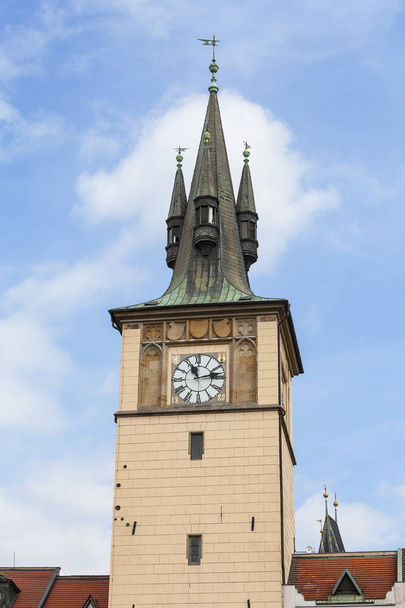 Old Town Water Tower, relógio, Praga, República Checa
 - Foto, Imagem