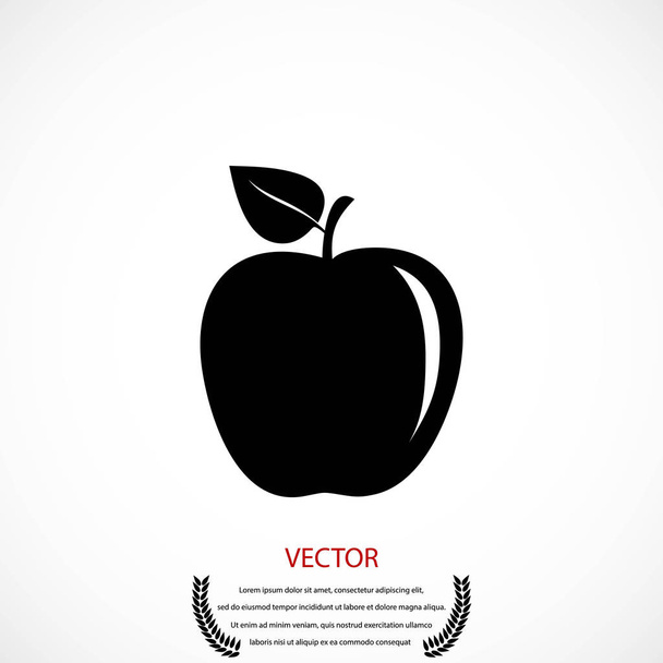 vector icono de manzana
 - Vector, Imagen