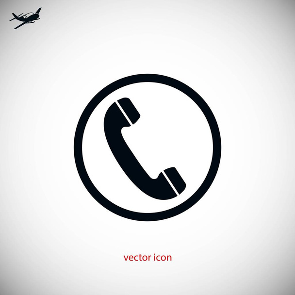 teléfono receptor vector icono - Vector, imagen