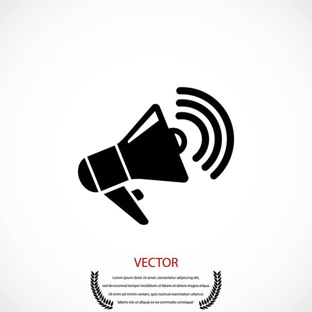 loudspeaker icon vector - Vector, Image