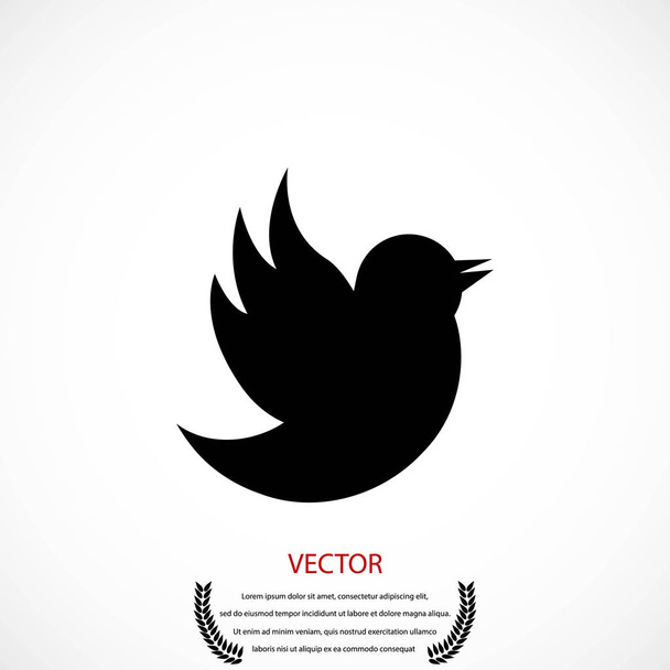 Doodle pták ikona - Vektor, obrázek