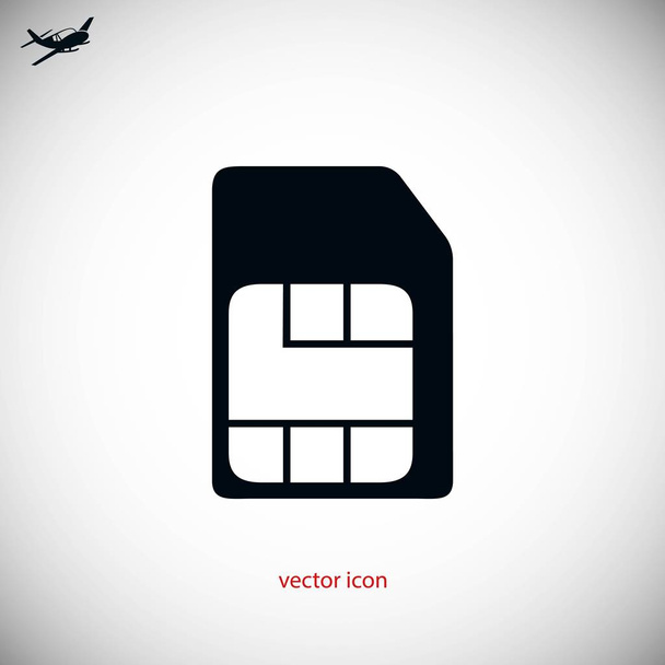  Icono de tarjeta SIM
 - Vector, imagen