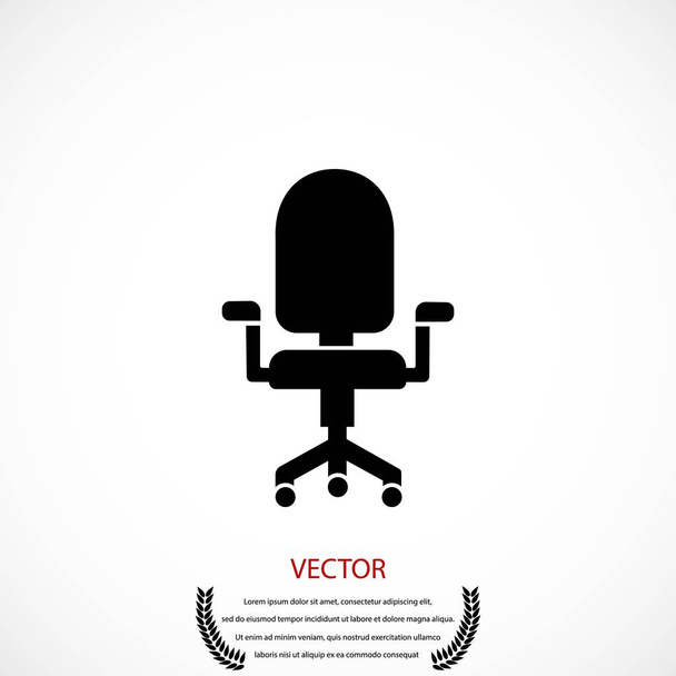 pictogram bureaustoel - Vector, afbeelding