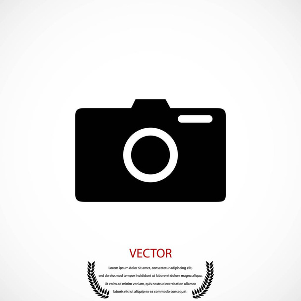 photo camera vectoe icon - Vector, Image