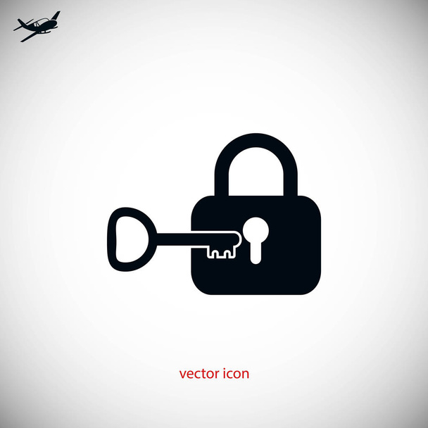 Bloqueo y clave icono vector - Vector, imagen