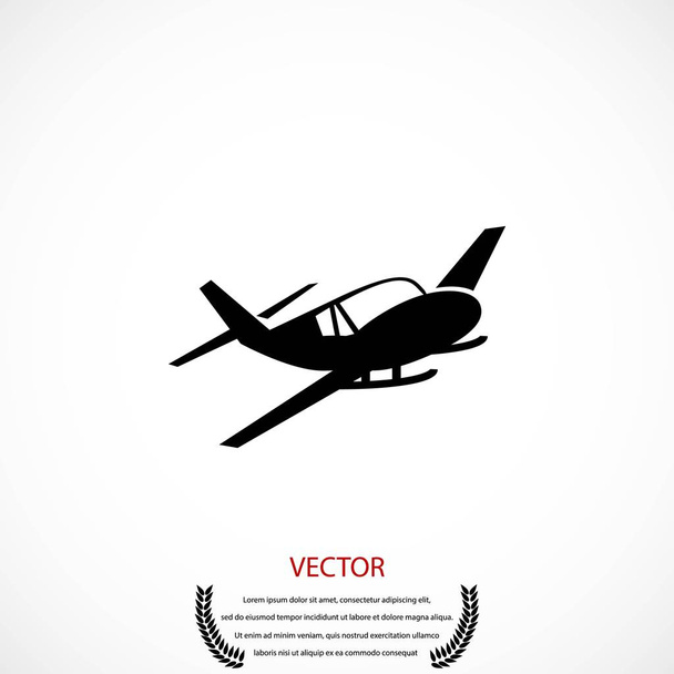 Icono de avión vector - Vector, Imagen
