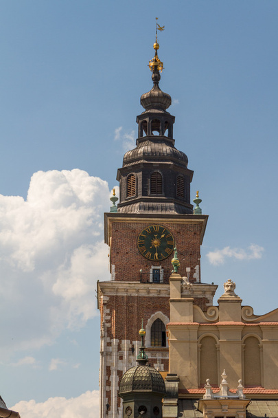 radniční věž na hlavním náměstí v Krakově - Fotografie, Obrázek