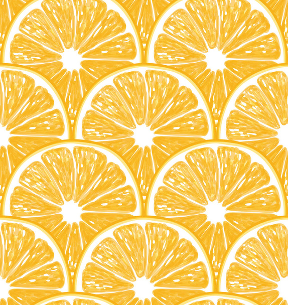 Oranges seamless pattern - Vector, Image