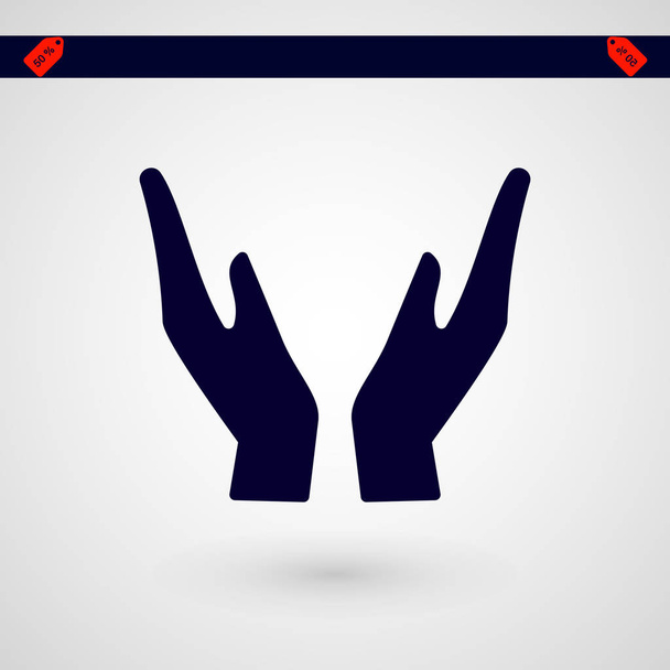 manos icono vector
 - Vector, imagen