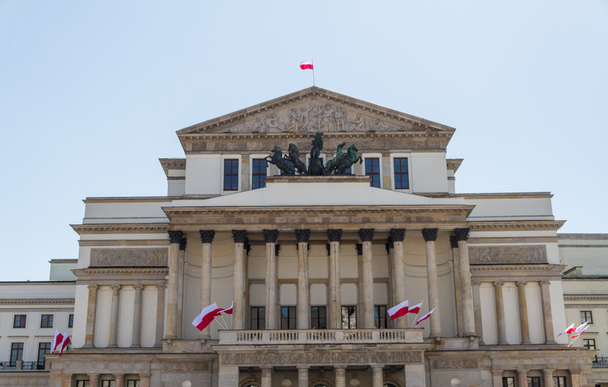 Warschau, Polen - Nationales Opernhaus und Nationaltheater - Foto, Bild
