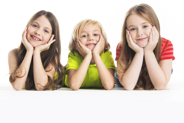 Three happy children - Valokuva, kuva