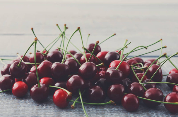 Sweet fresh cherries background - Фото, зображення