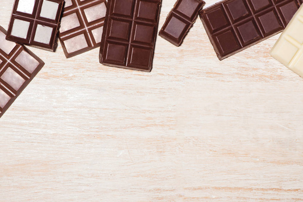 variety chocolate bars - Foto, Imagem