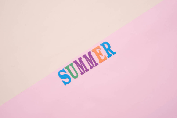 Summer word in colorful letters  - Fotografie, Obrázek