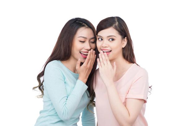 girls talking sharing secret  - Photo, Image