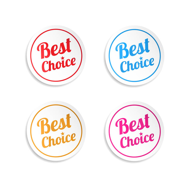 Best Choice Stickers - Vector, Image