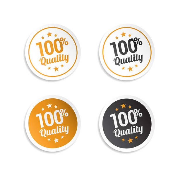 100% Quality Stickers - Vector, imagen