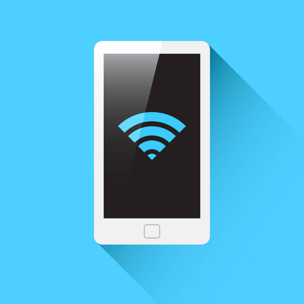 Phone Wi-fi Icon - Vector, afbeelding
