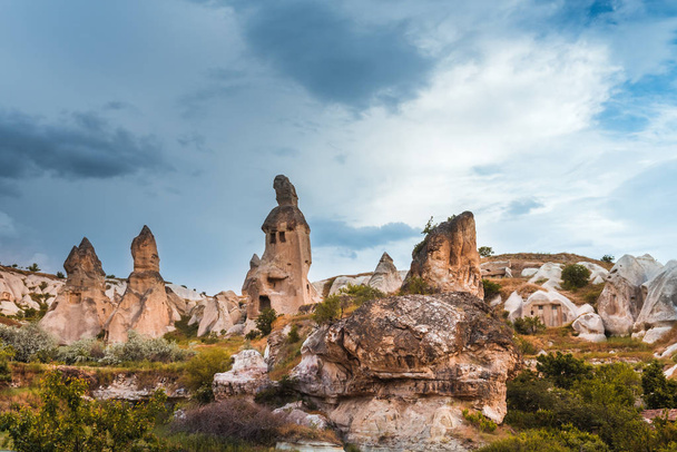 Rock formations in Pigeon Valley of Cappadocia - Foto, imagen