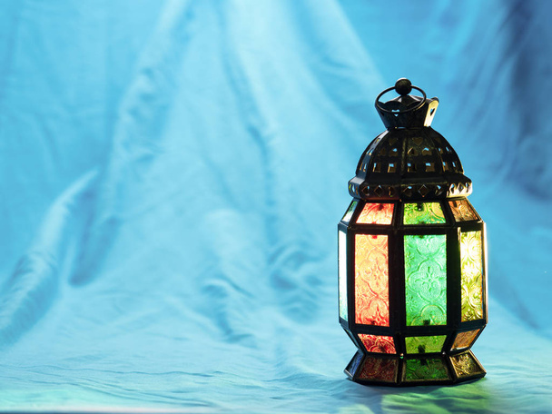  lighting with colors on muslim style's lantern - Photo, Image