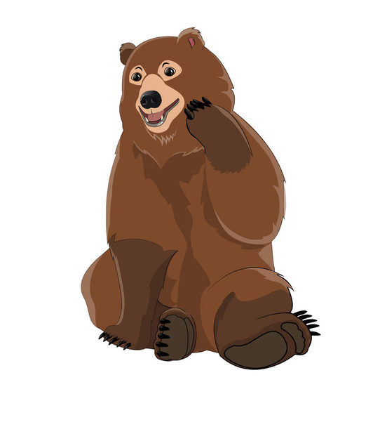 Urso russo marrom
 - Vetor, Imagem