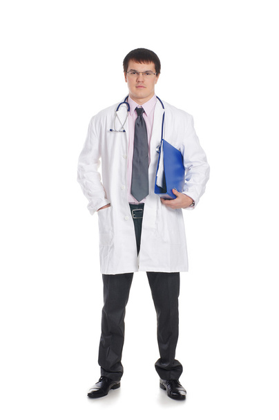 Doctor isolated on white - Φωτογραφία, εικόνα