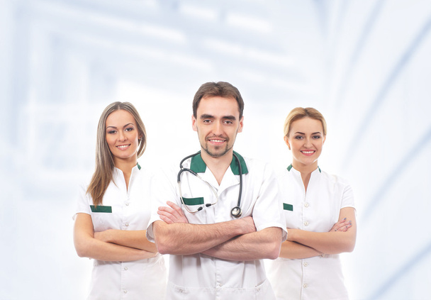 Team of young and smart medical workers - Photo, Image