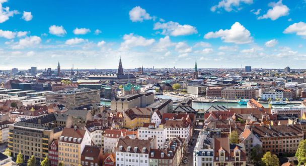 Aerial view of Copenhagen - Foto, Bild