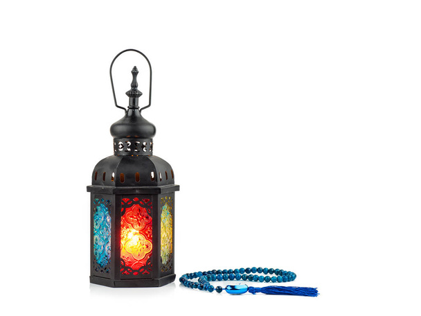 vintage candle lantern  in arabic style, use in ramadan kareem n - Фото, изображение
