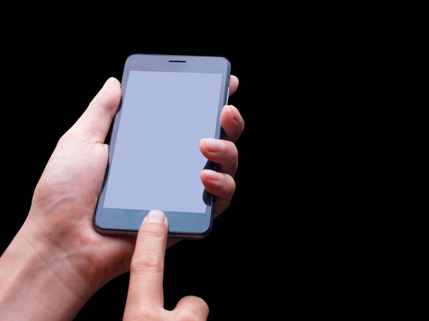 bir smartphone holding insan eller - Fotoğraf, Görsel