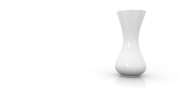 leere weiße Vase - Foto, Bild