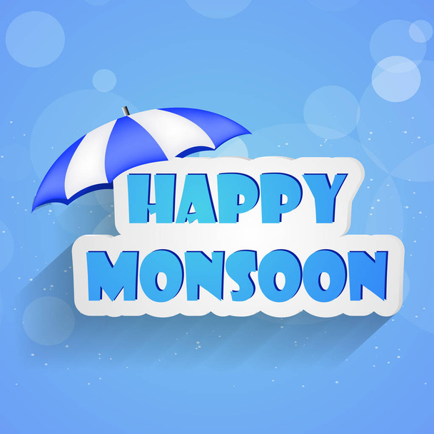  Illustratie van elementen voor de moesson seizoen achtergrond - Vector, afbeelding