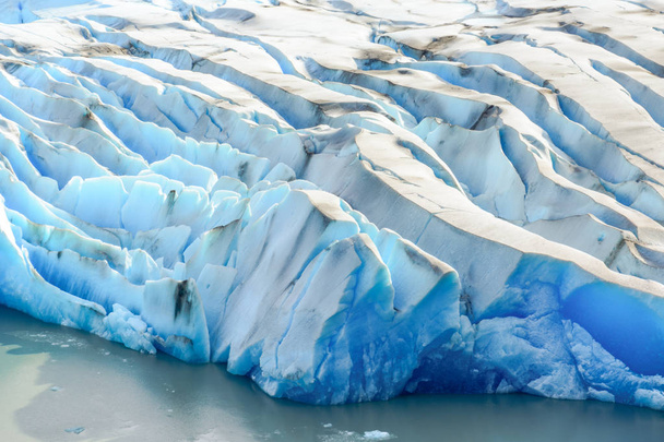 Szürke gleccser, Patagónia, Chile, patagóniai jégmező, Cordillera del Paine - Fotó, kép
